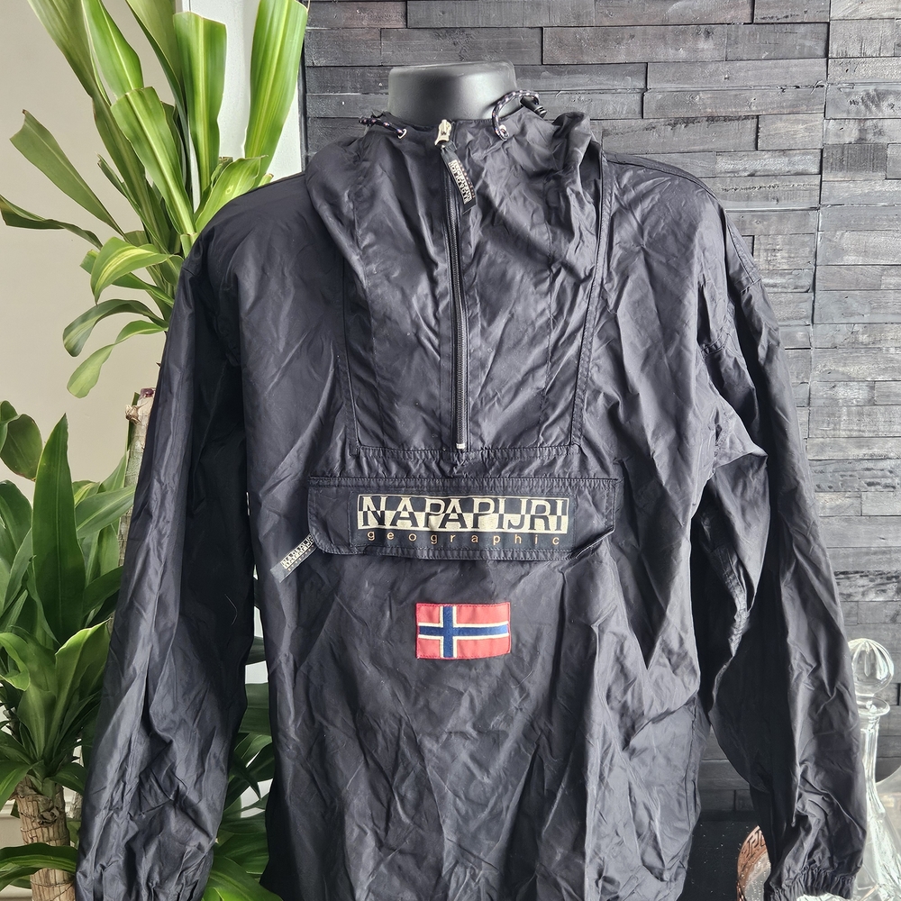Napapijri Black Windbreaker Jacket